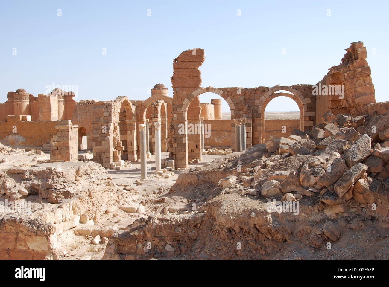 Qasr alHeir asSharqi Castle Stock Photo Alamy