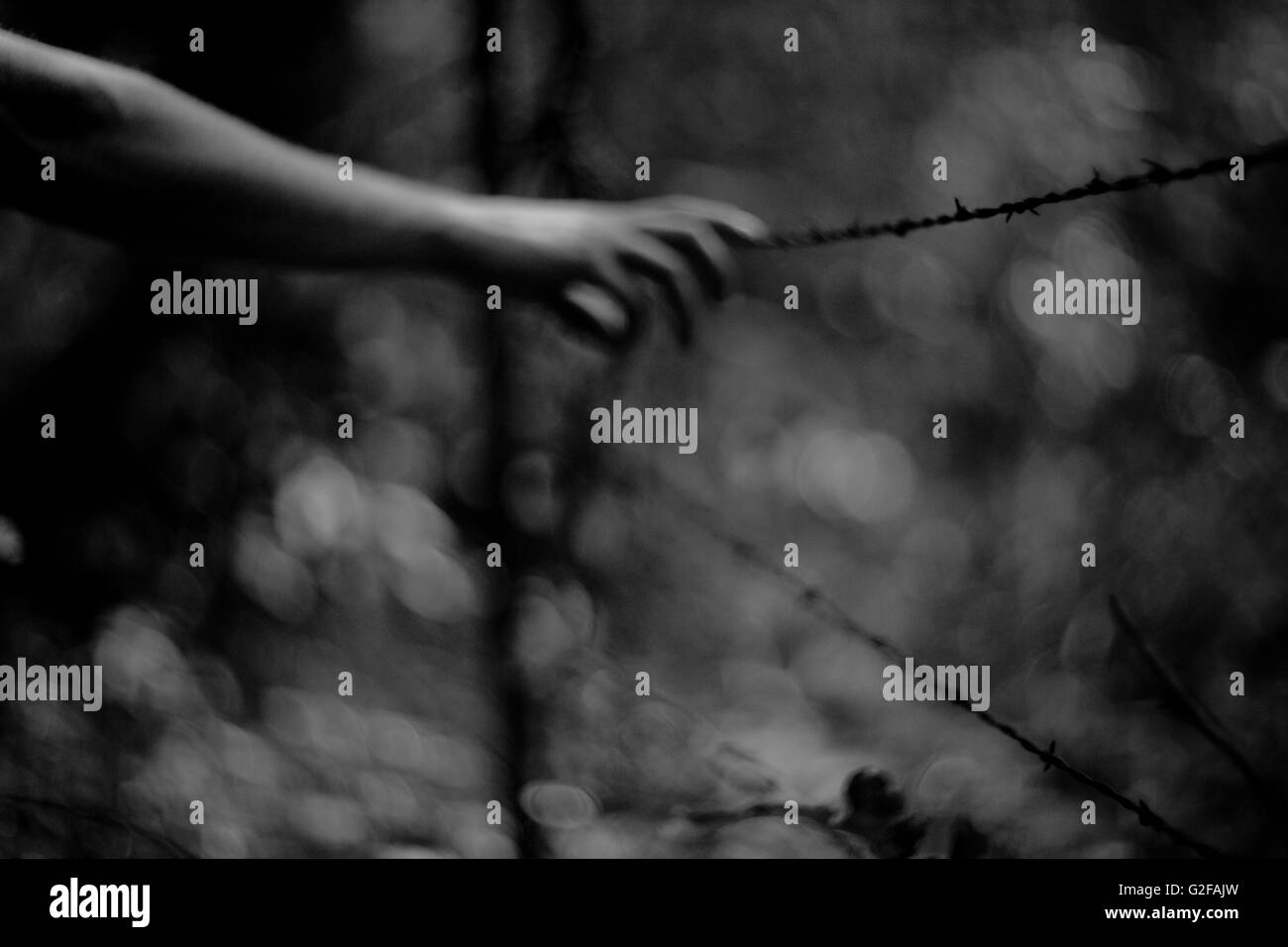 Hand reaching out touching hi-res stock photography and images - Alamy