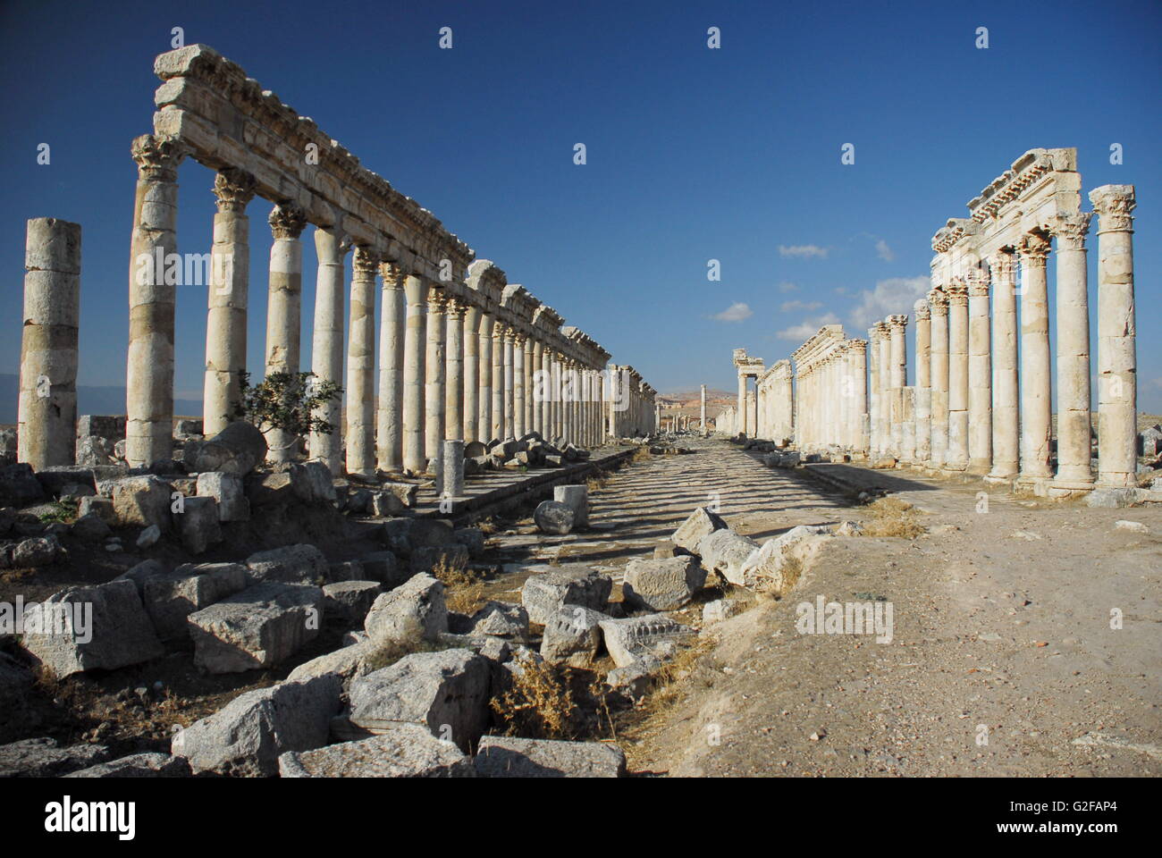 Apamea Colonnades Stock Photo