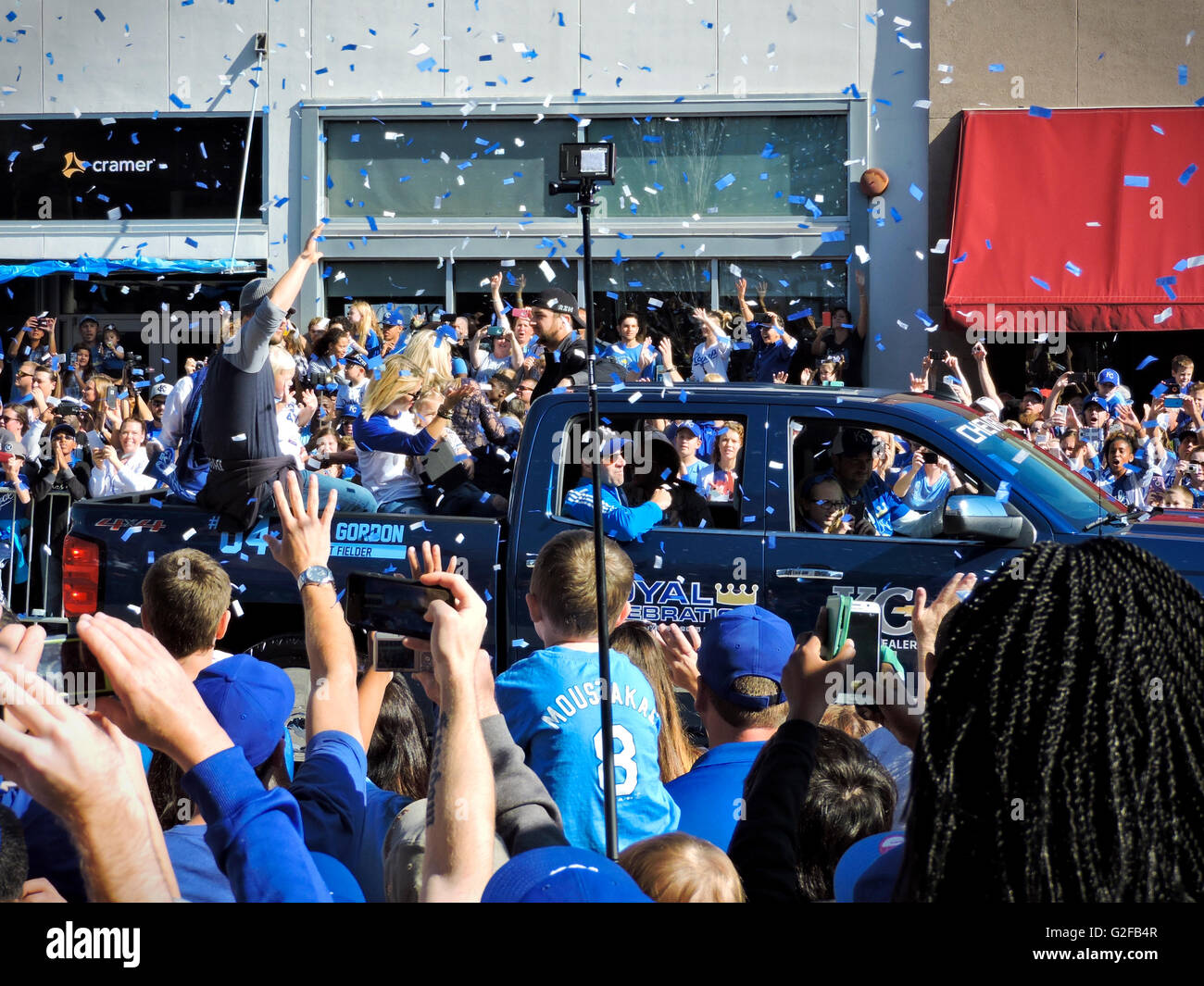 Kansas City Royals World Series Victory Parade 2015 Stock Photo - Alamy