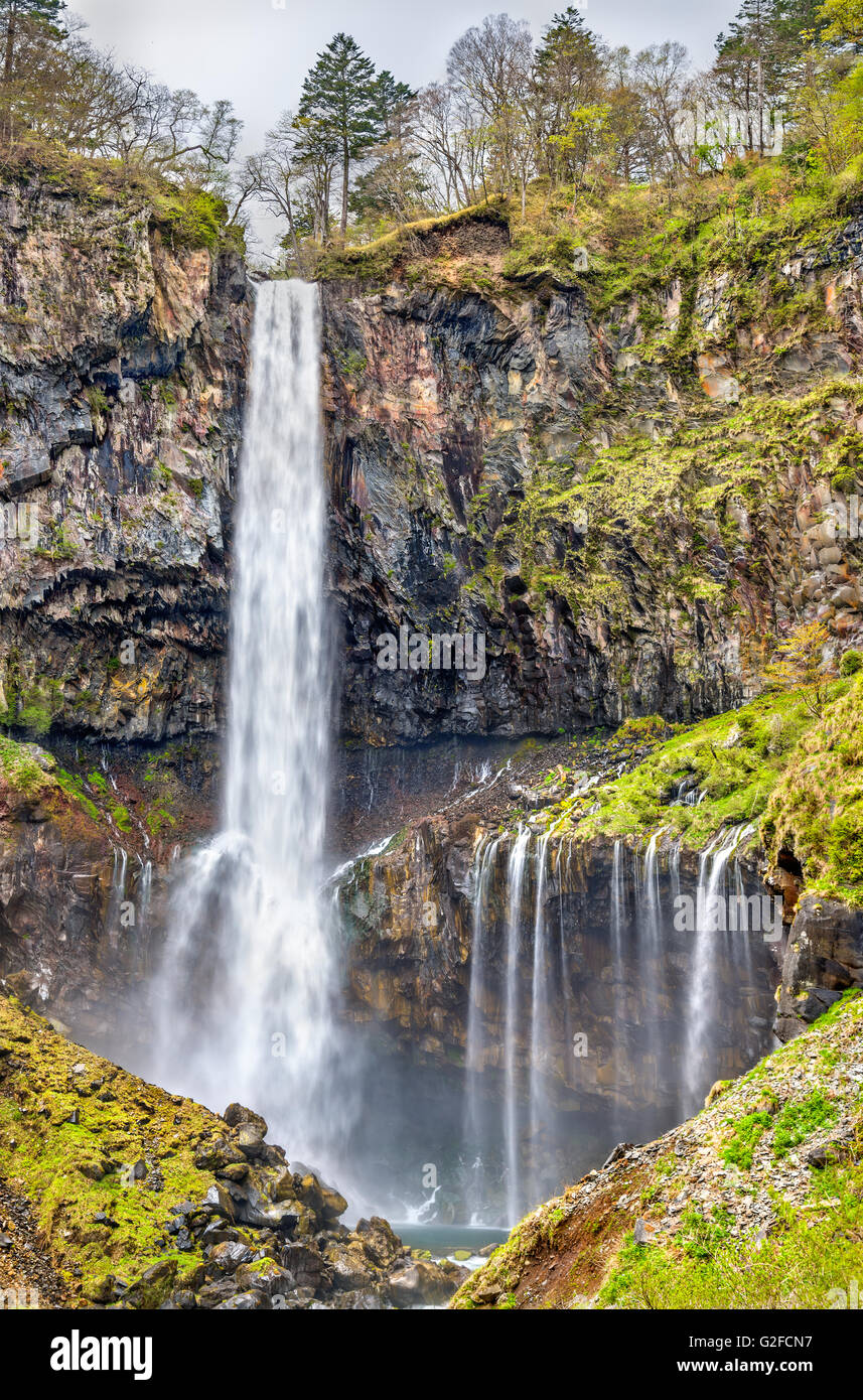 Kegon Falls, one of highest waterfalls in Japan Stock Photo