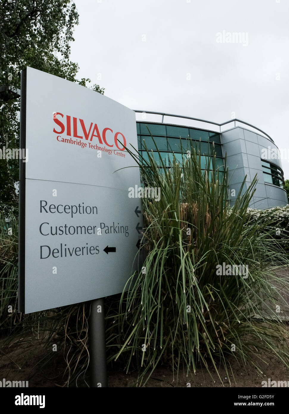 Modern technology centre, seen from multiple angles. Images taken soo after construction. Stock Photo