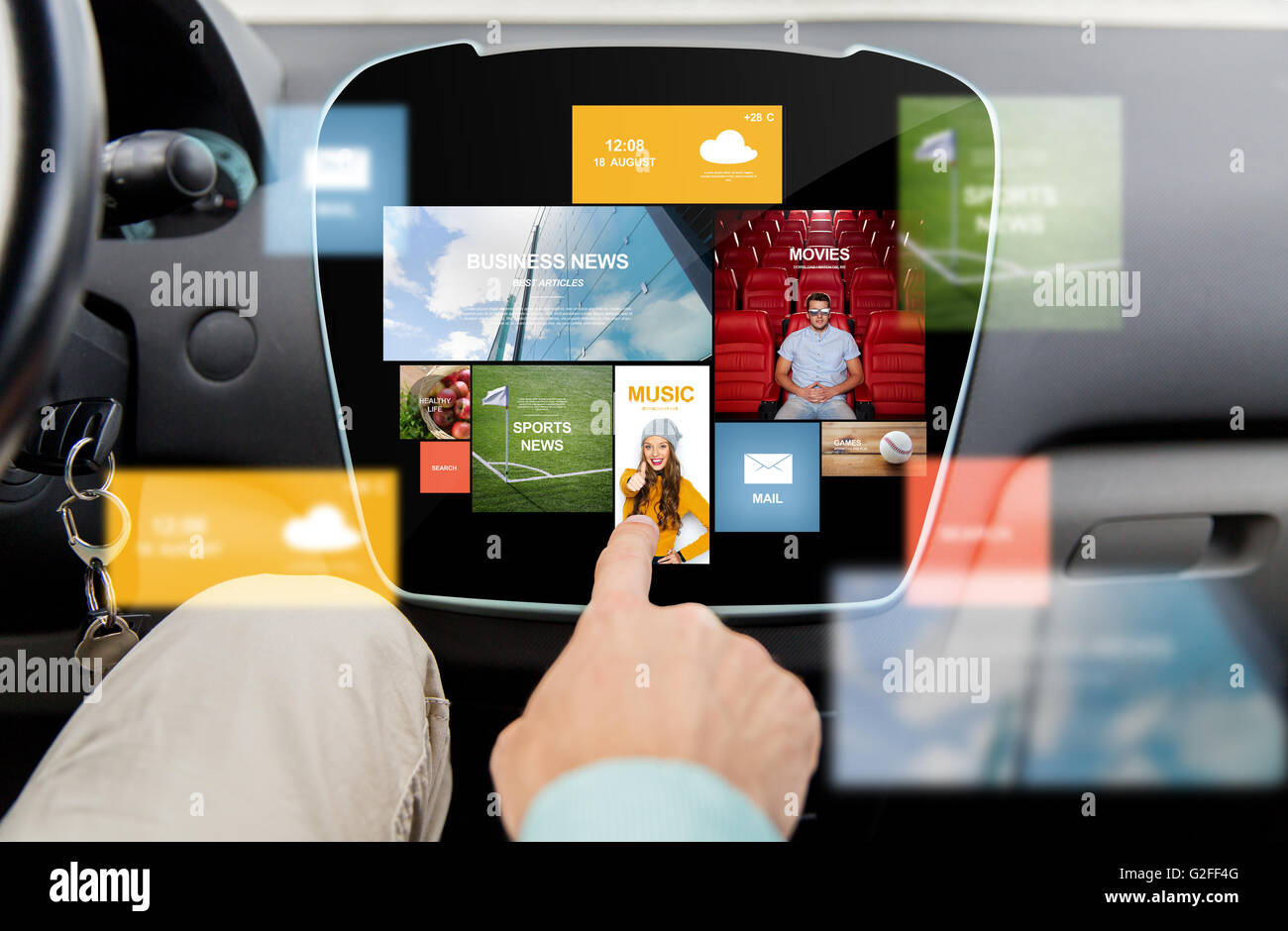 Hand media hi-res stock photography and images - Alamy