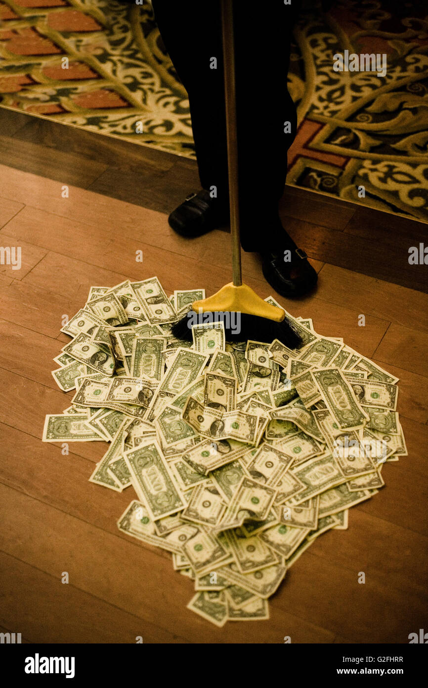 Sweeping money hires stock photography and images Alamy