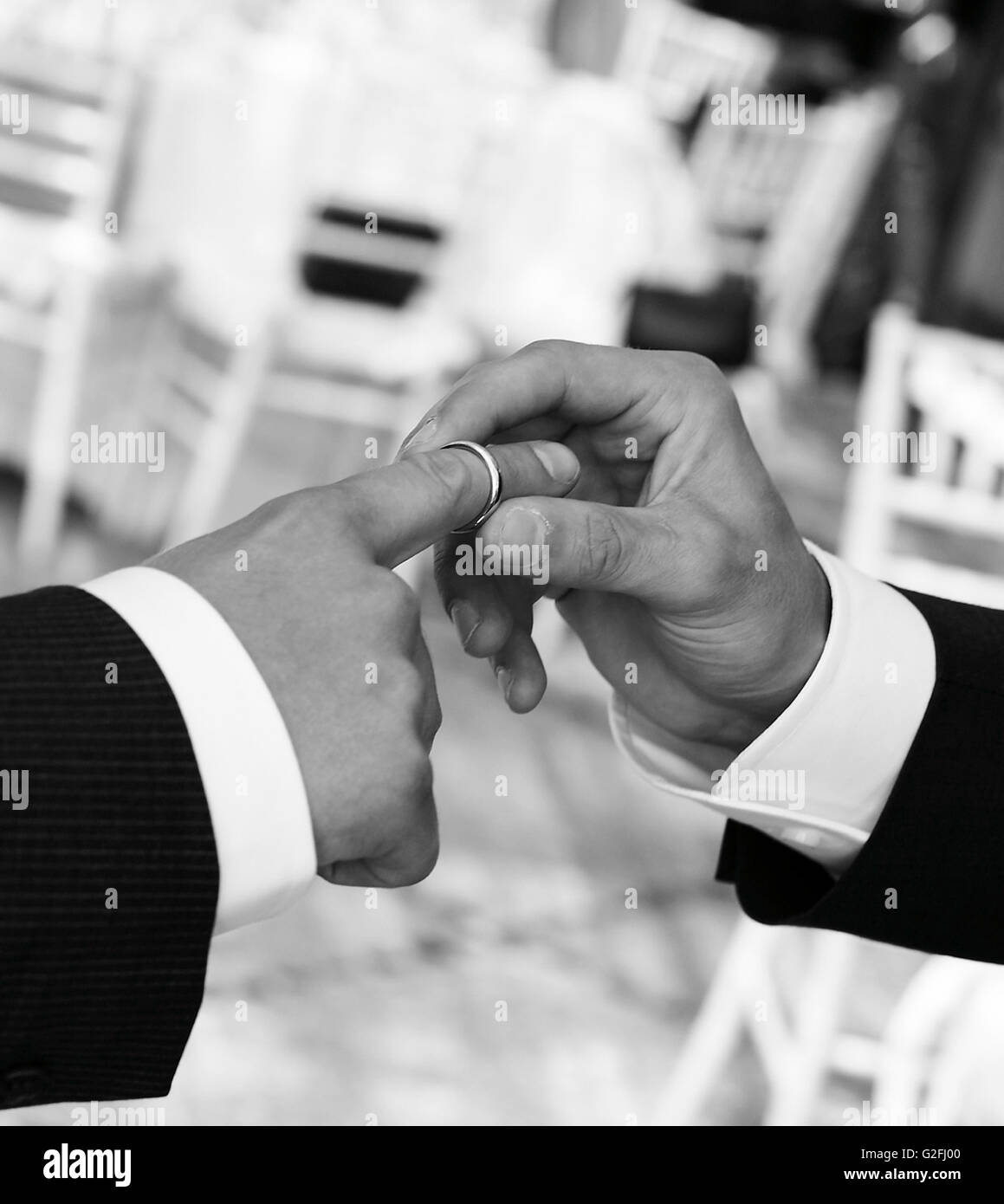 Two Men Getting Married Stock Photo Alamy
