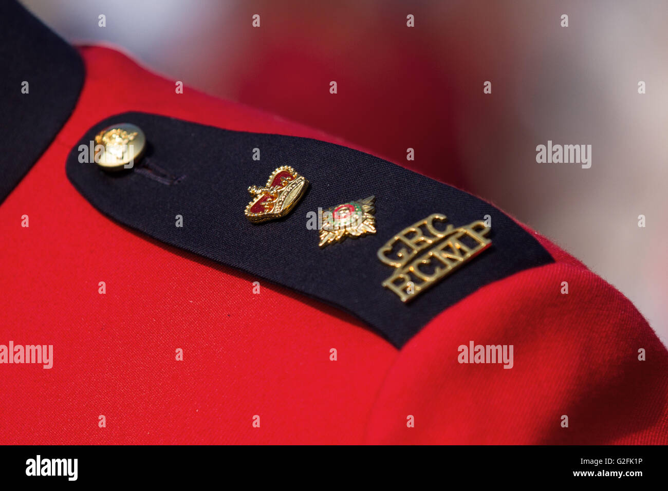 The rank of an RCMP Superintendent is seen in Kingston, Ont., on May 20, 2016. Stock Photo