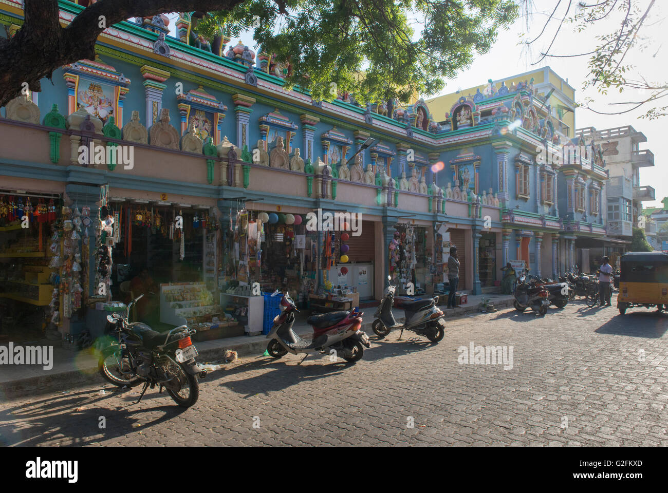Local Architecture, White Town, Puducherry (Pondicherry) Stock Photo