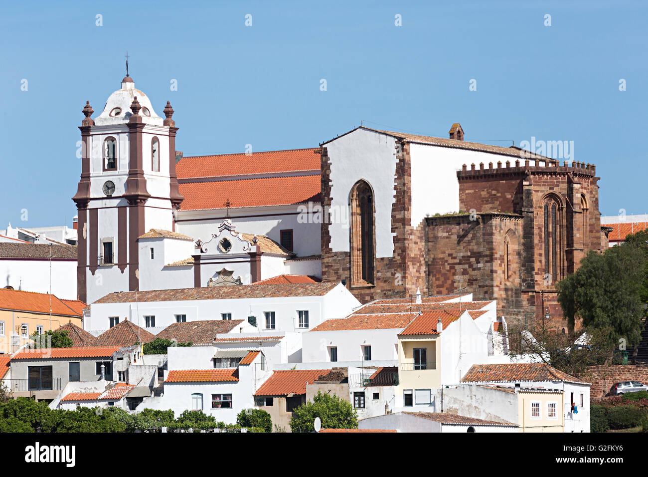 Silves Cathedral, Algarve, Portugal Stock Photo