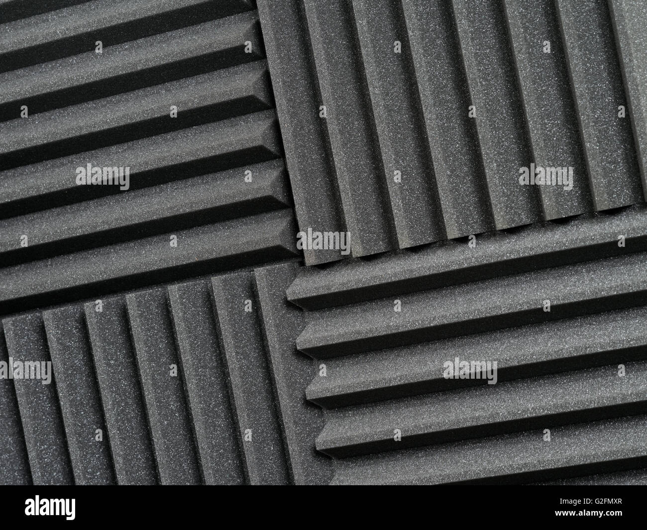 Background photo of recording studio sound dampening acoustical foam or tiles. Stock Photo