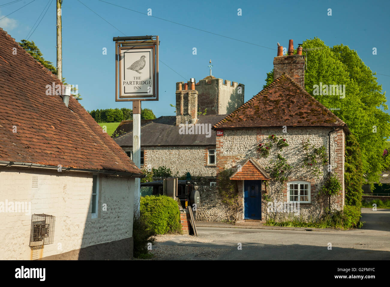 The Partridge Inn in Singleton, West Sussex, England. South Downs