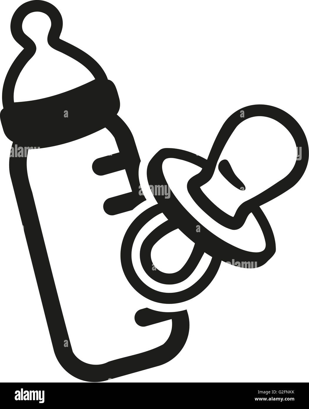 Baby bottle and pacifier Stock Photo Alamy