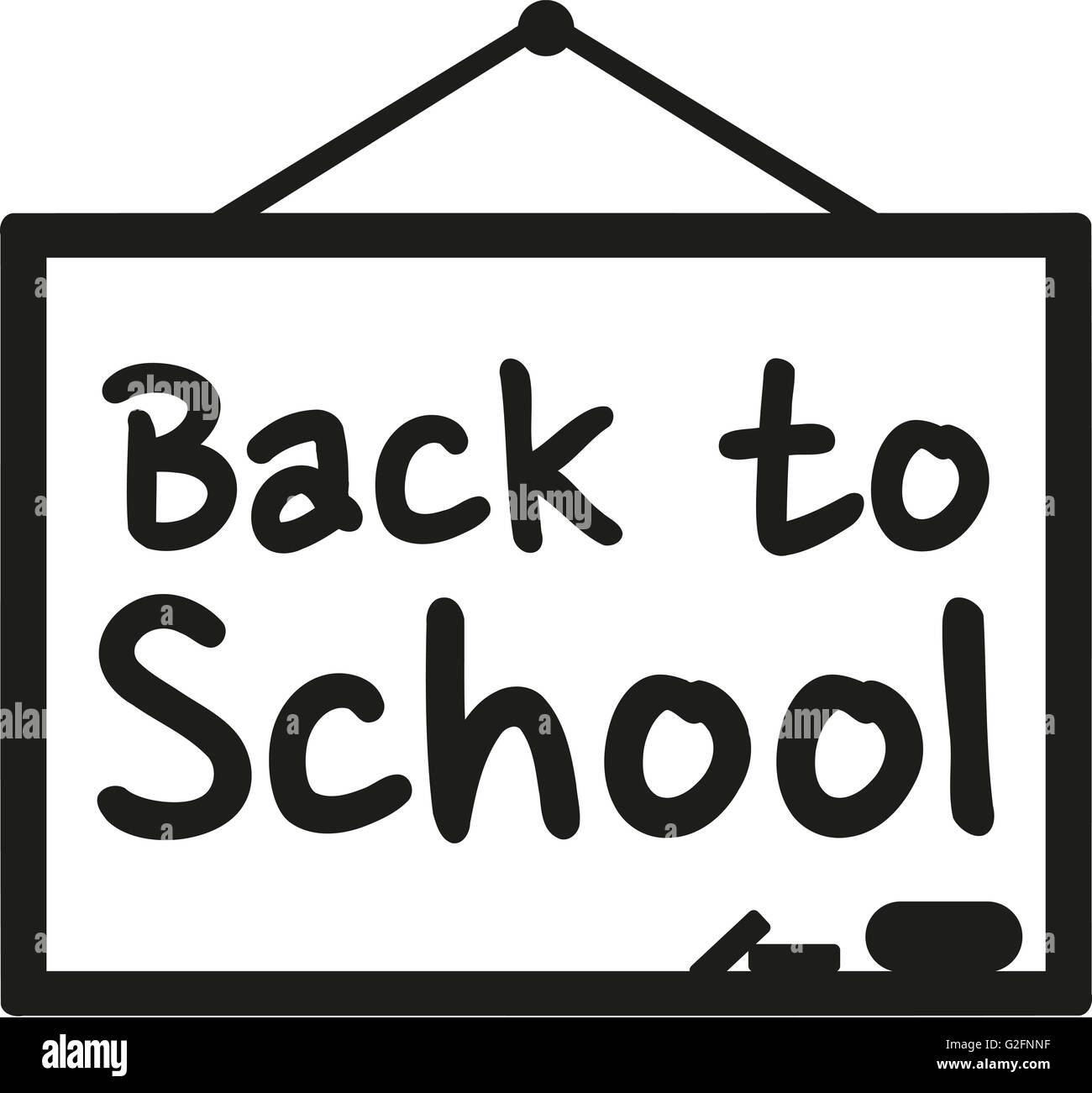 Blackboard Back to school Stock Photo