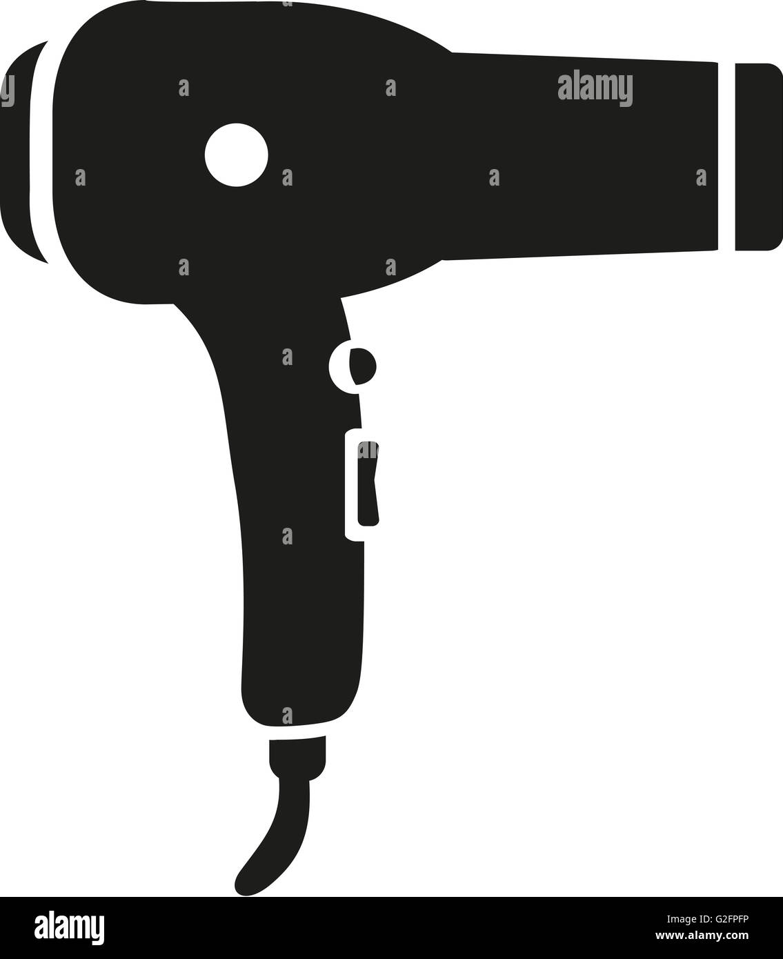 Hair drier silhouette Stock Photo - Alamy