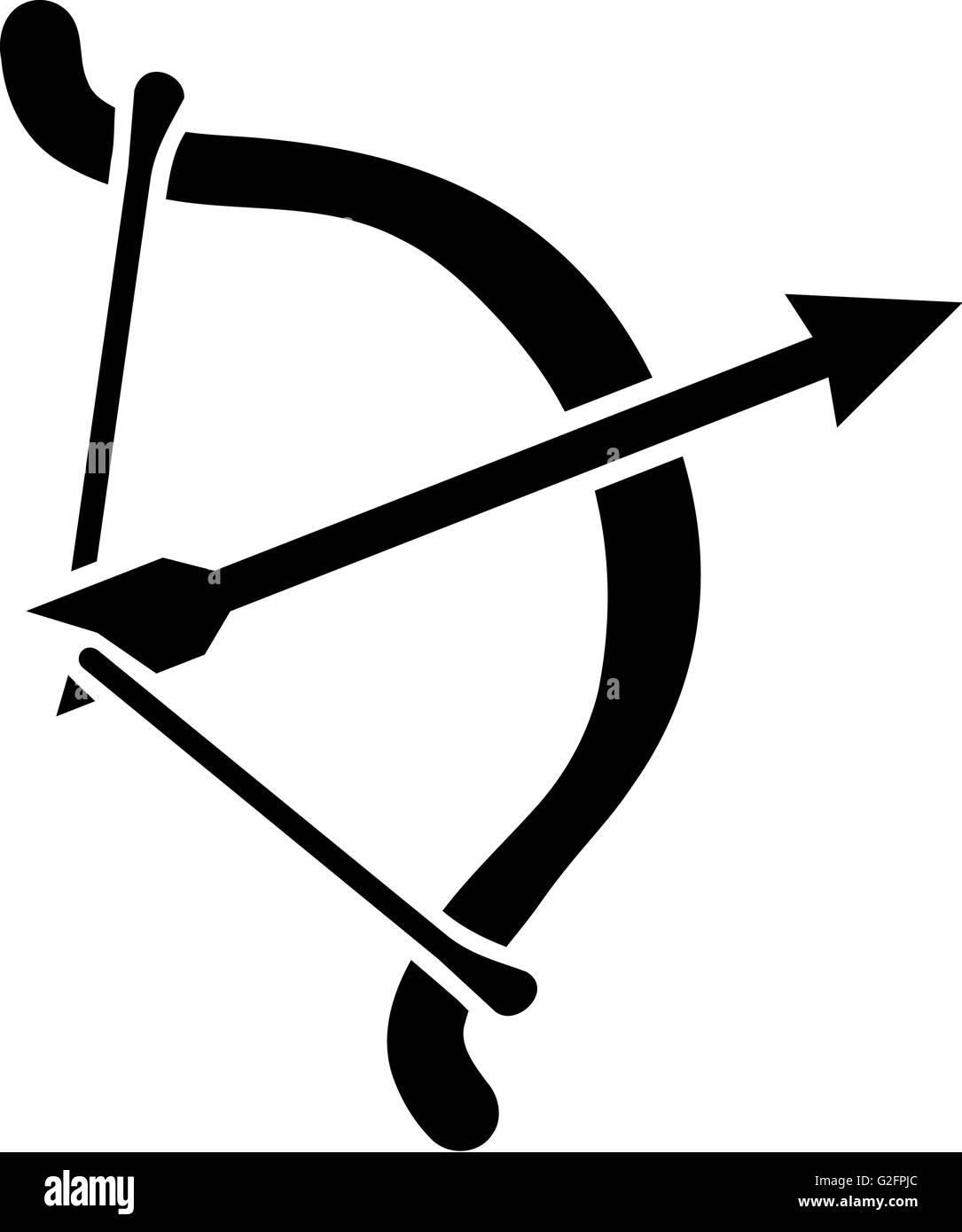 Arrow bow and arrow Black and White Stock Photos & Images Alamy