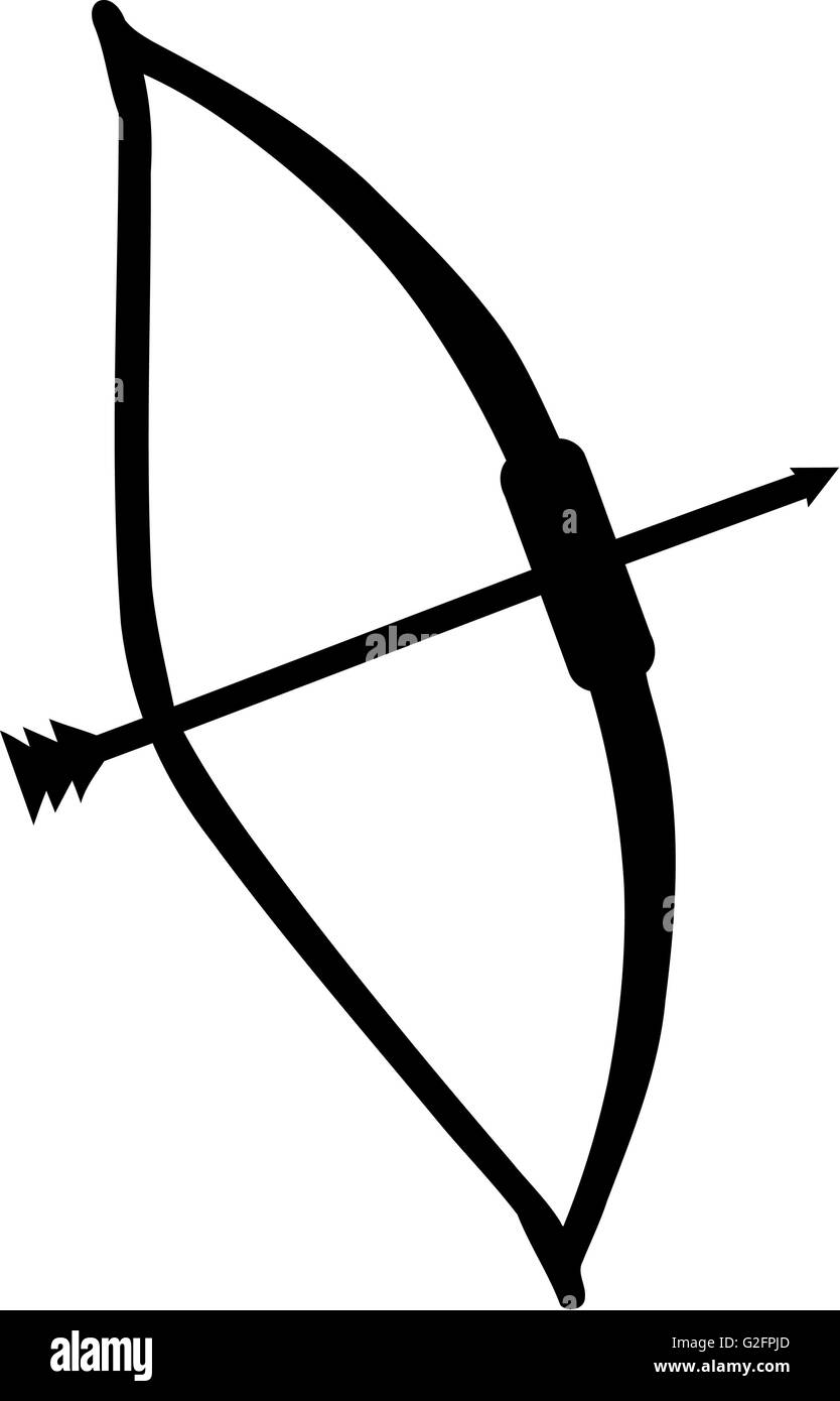 Arrow bow and arrow Black and White Stock Photos & Images Alamy