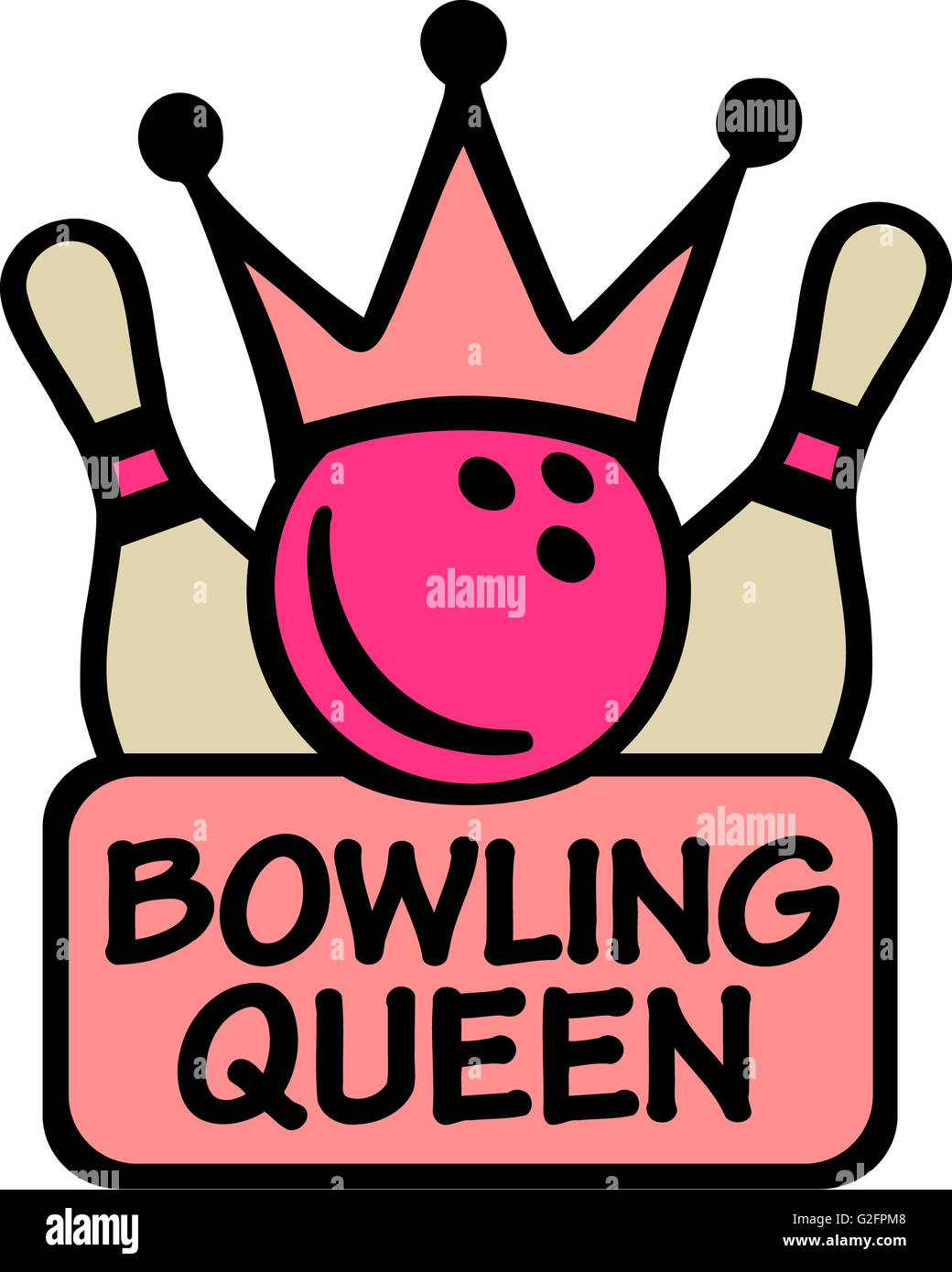 Bowling Queen Stock Photo Alamy