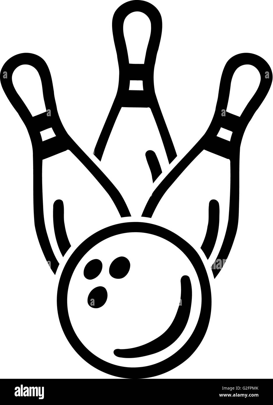 Bowling Pins Ball Stock Photo Alamy