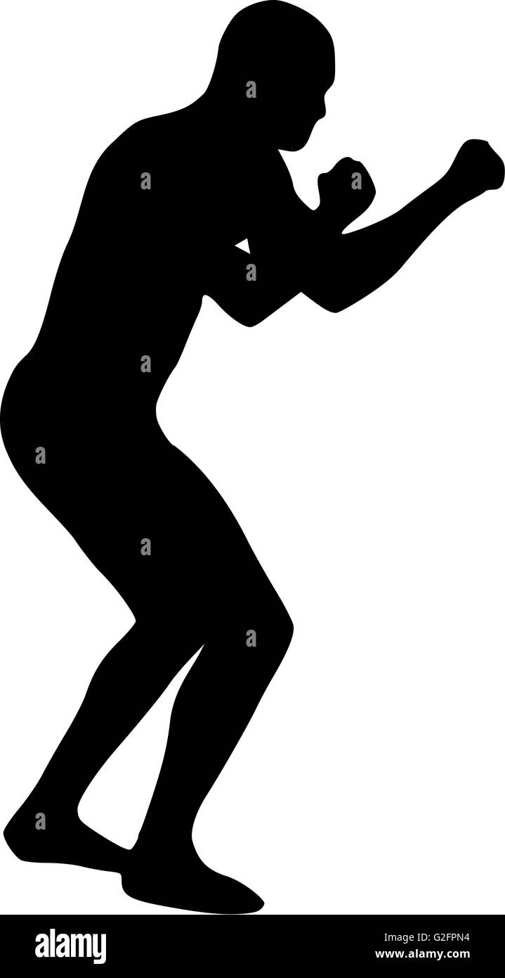 Boxing knockout punch Black and White Stock Photos & Images Alamy