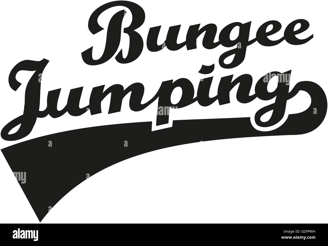 Bungee jumping word Stock Photo Alamy