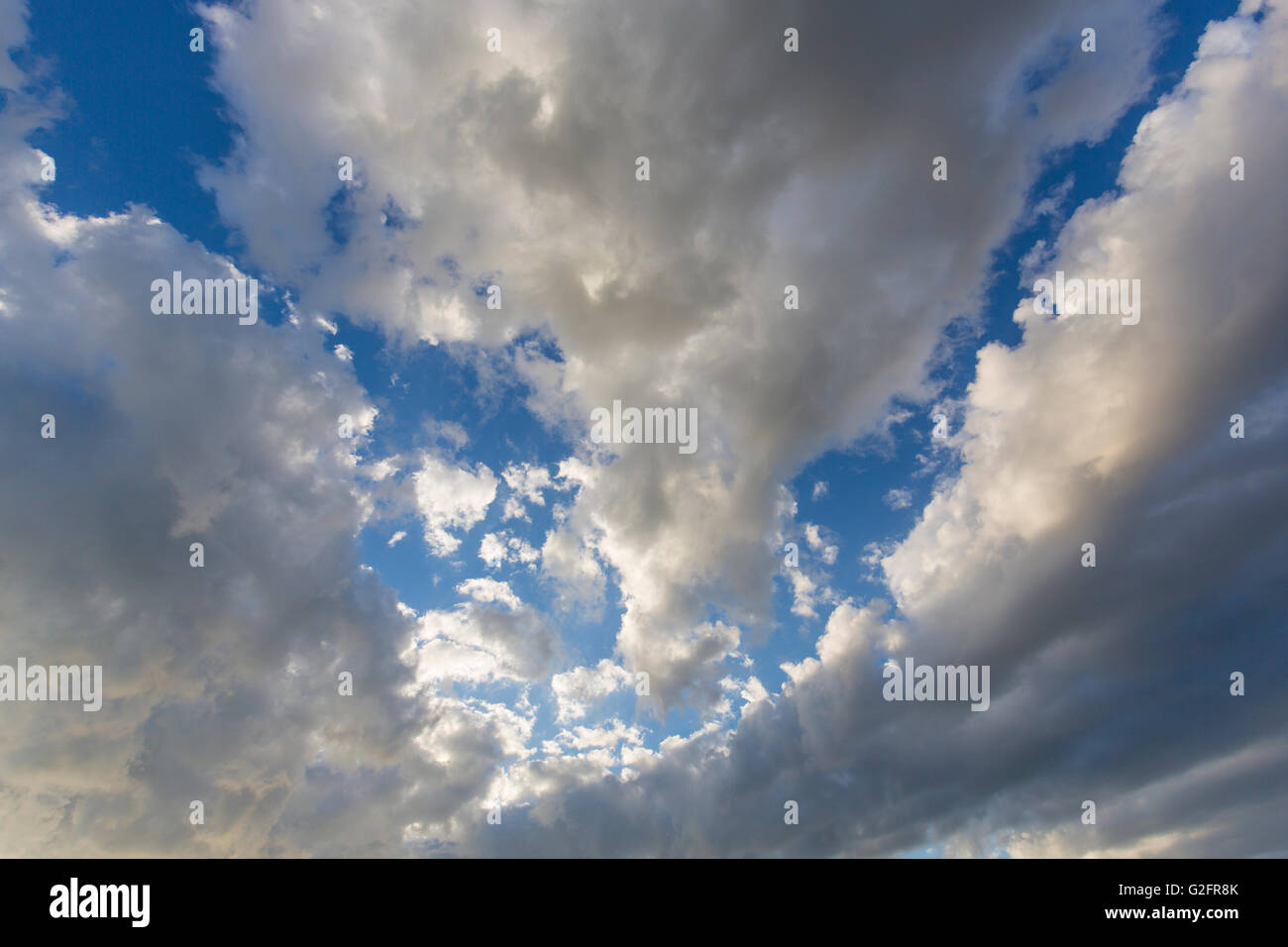 Dramatic sky and cloud formations over Venice Florida Stock Photo