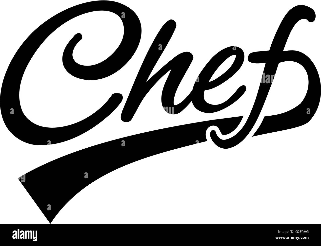 Menu calligraphy word logo Black and White Stock Photos & Images - Alamy