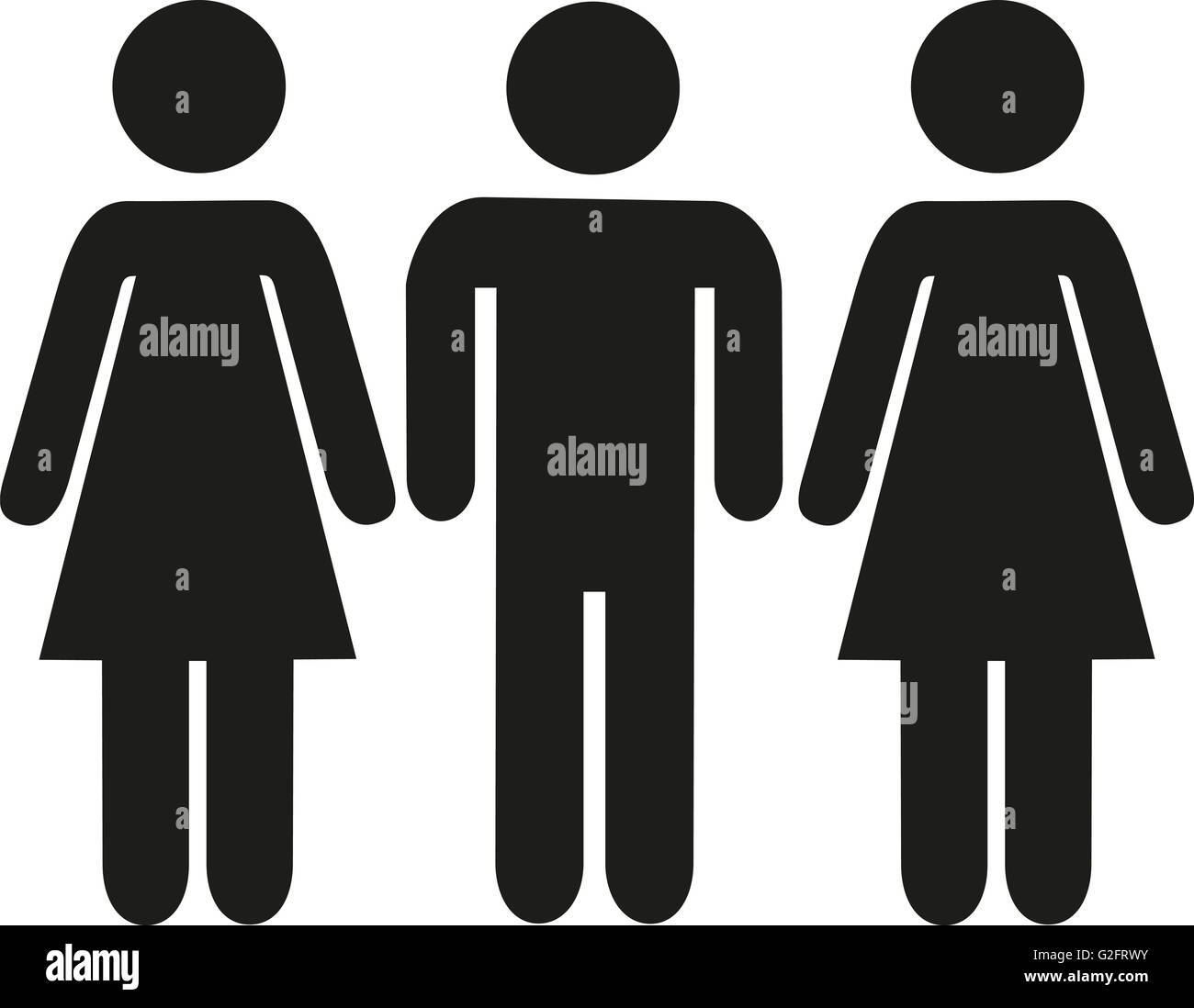 Pictogram of woman and man hi-res stock photography and images - Alamy