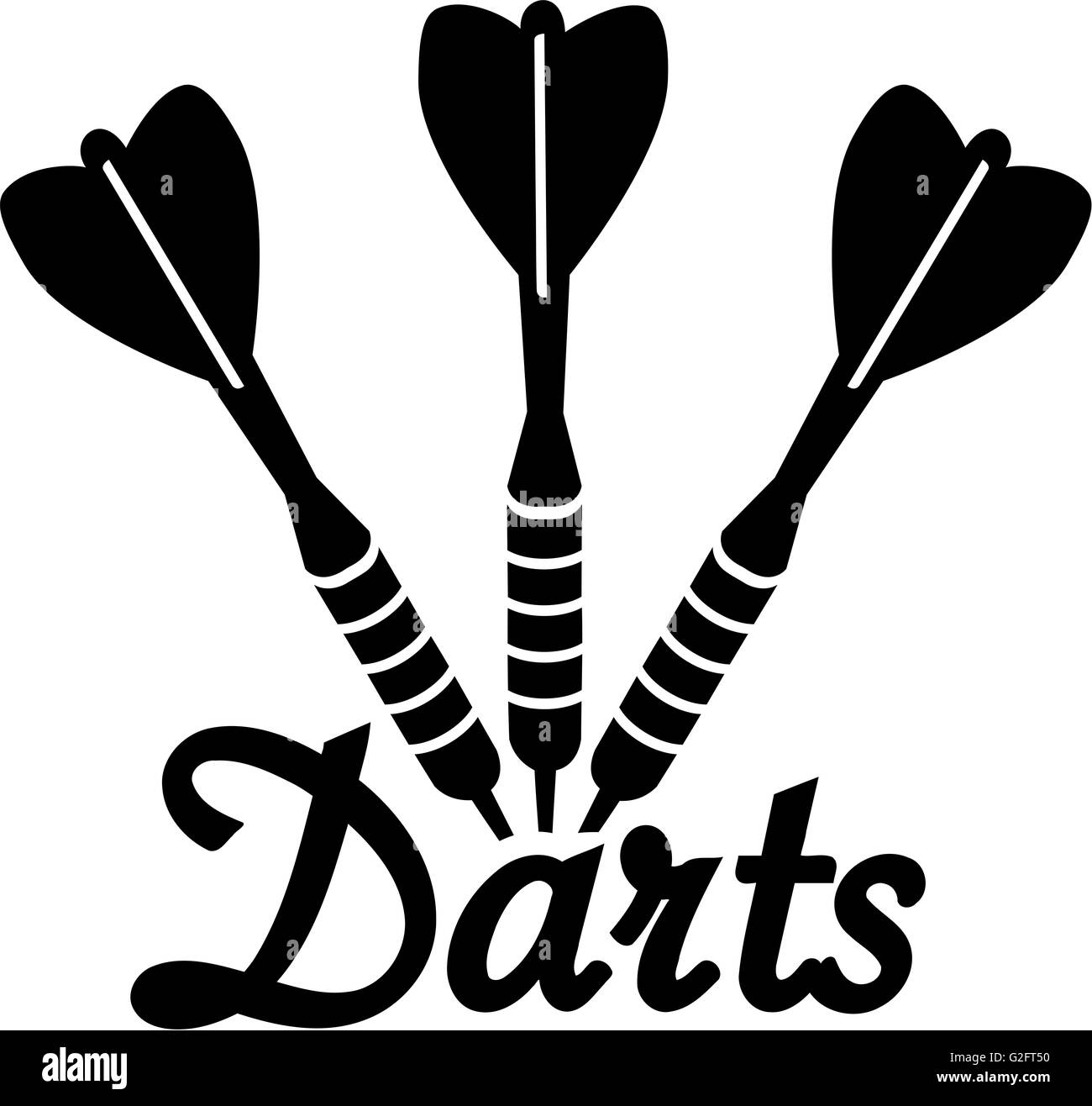 Dart board darts Black and White Stock Photos & Images Alamy