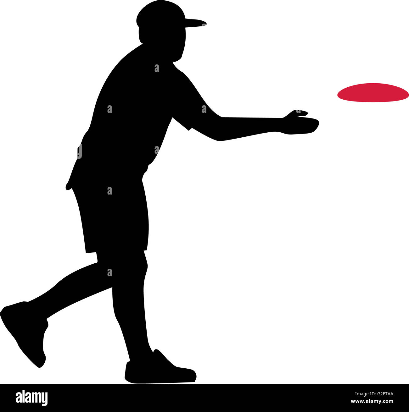 Disc Golf Player Stock Photo
