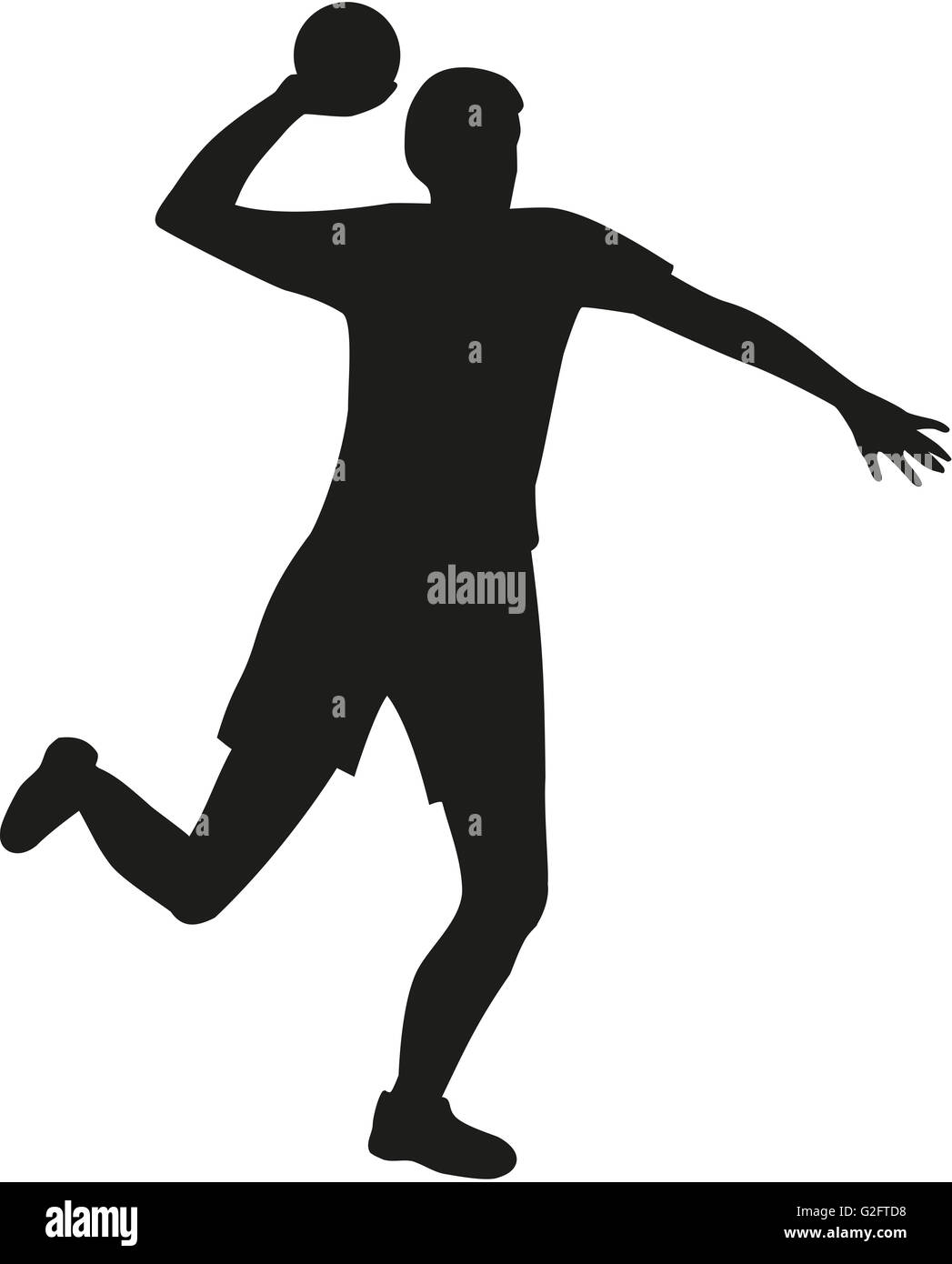 Dodgeball player throwing a ball Stock Photo Alamy