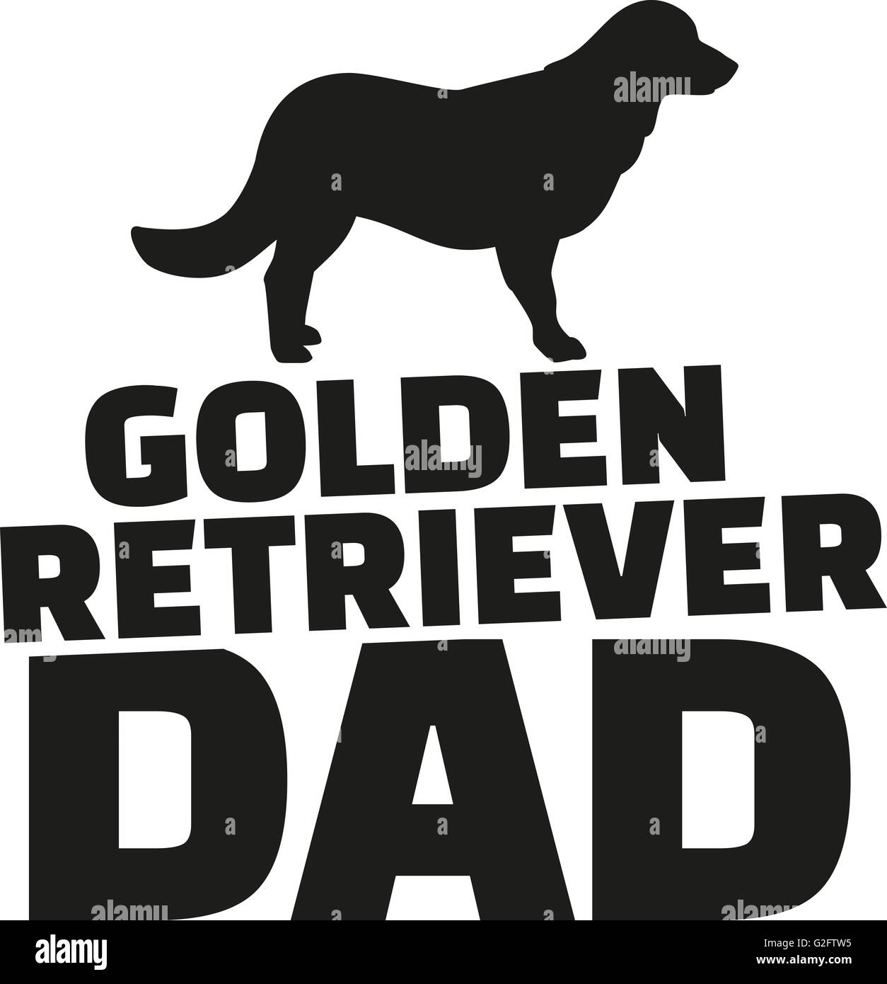 Golden retriever dad Stock Photo Alamy