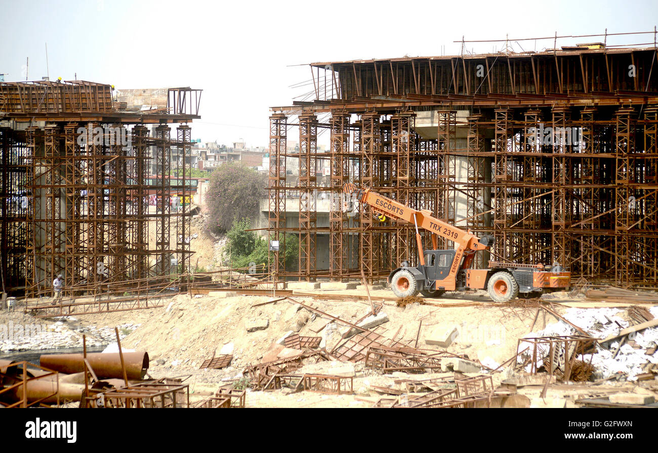 Construction site in Delhi,India Stock Photo Alamy