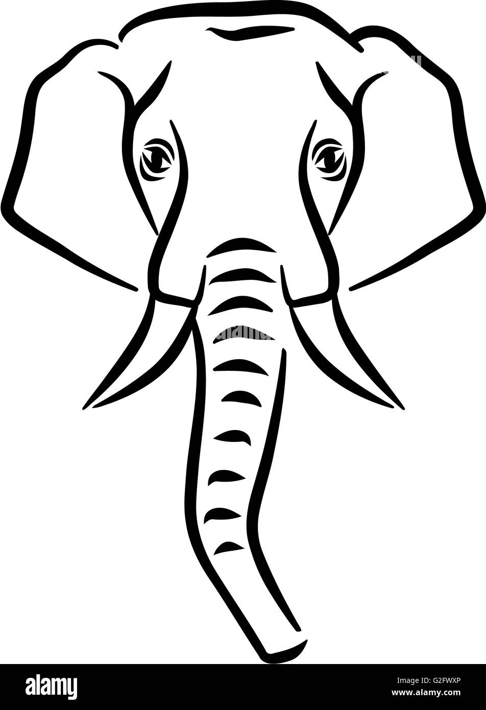 Elefantenkopf Malen