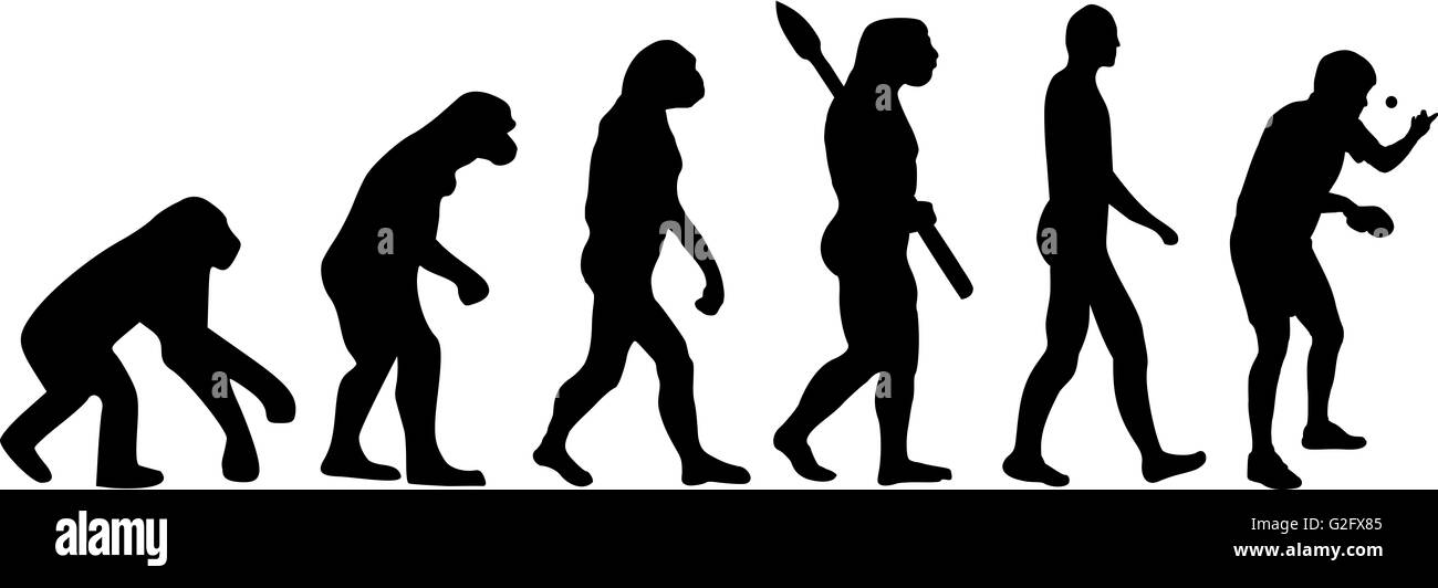 Table Tennis Evolution Stock Photo Alamy