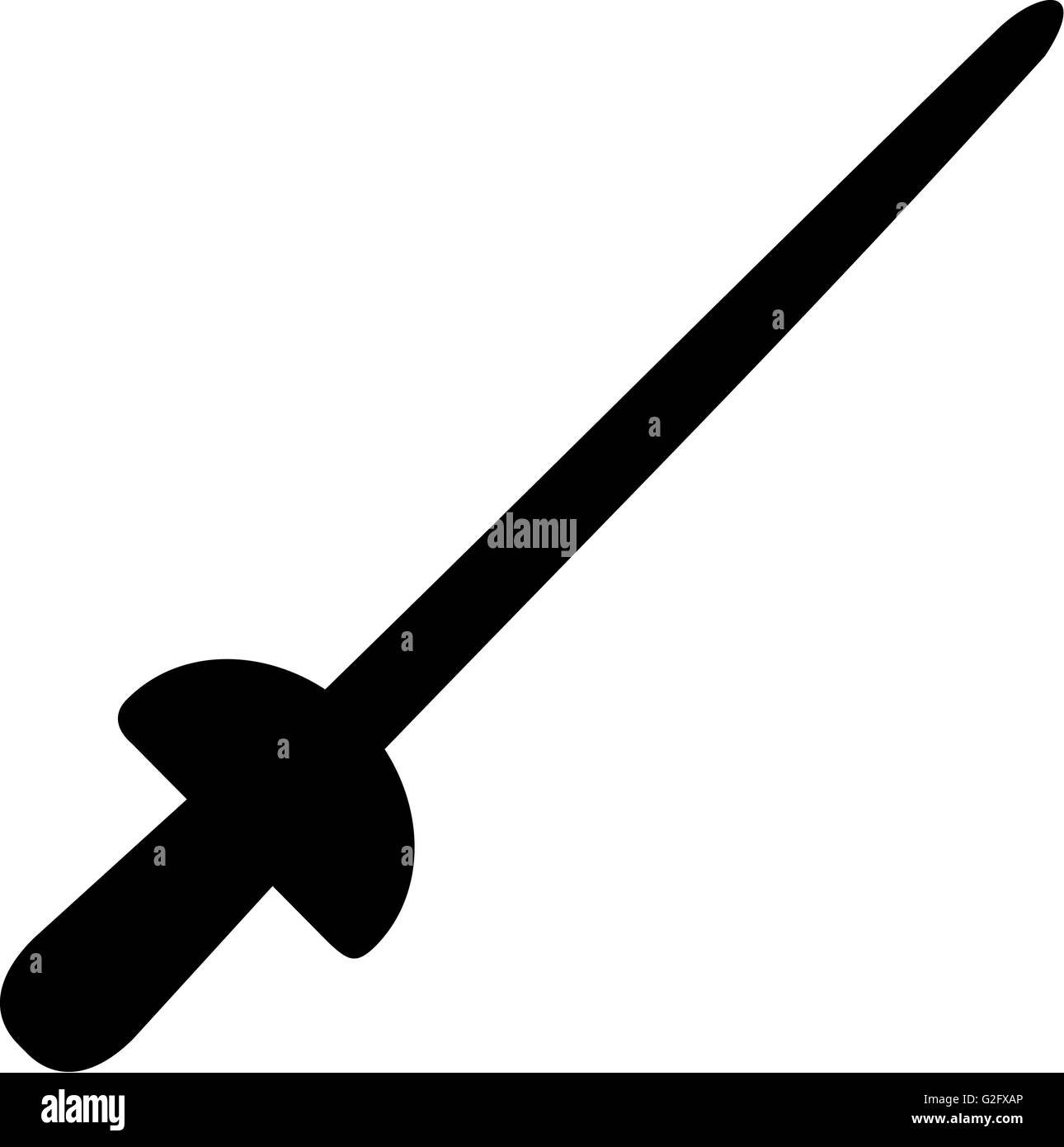 Attack foil epee Black and White Stock Photos & Images Alamy