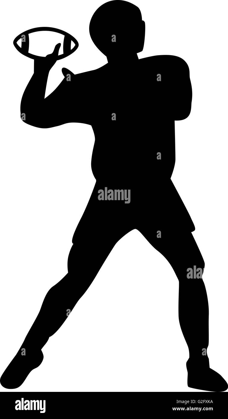 Football Player throws ball Stock Photo Alamy