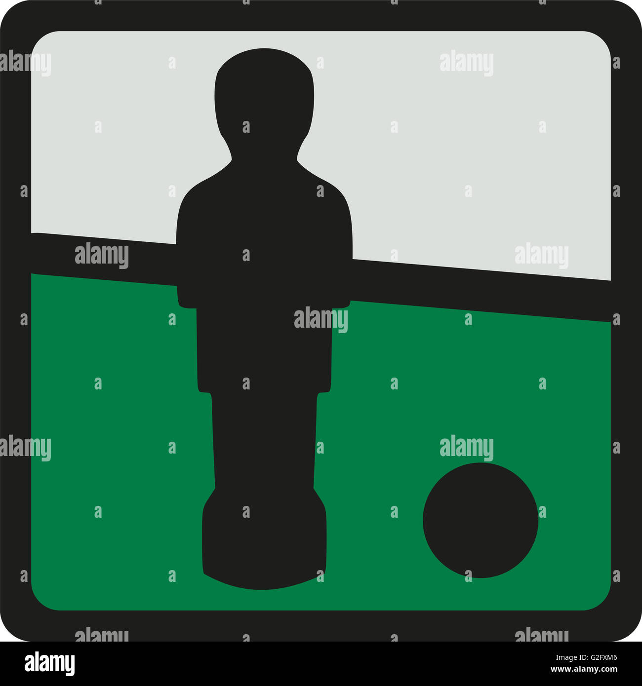 Icon of table football figure Stock Photo