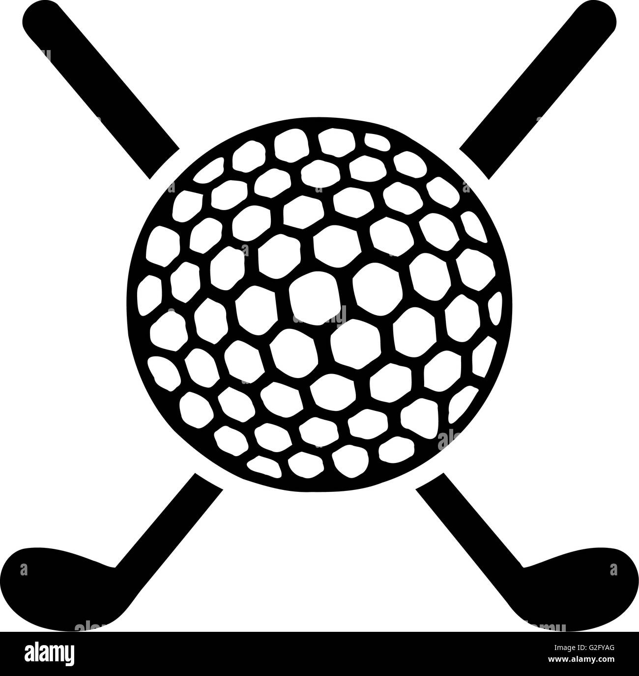 Crossed golf club hi res stock photography and images Alamy