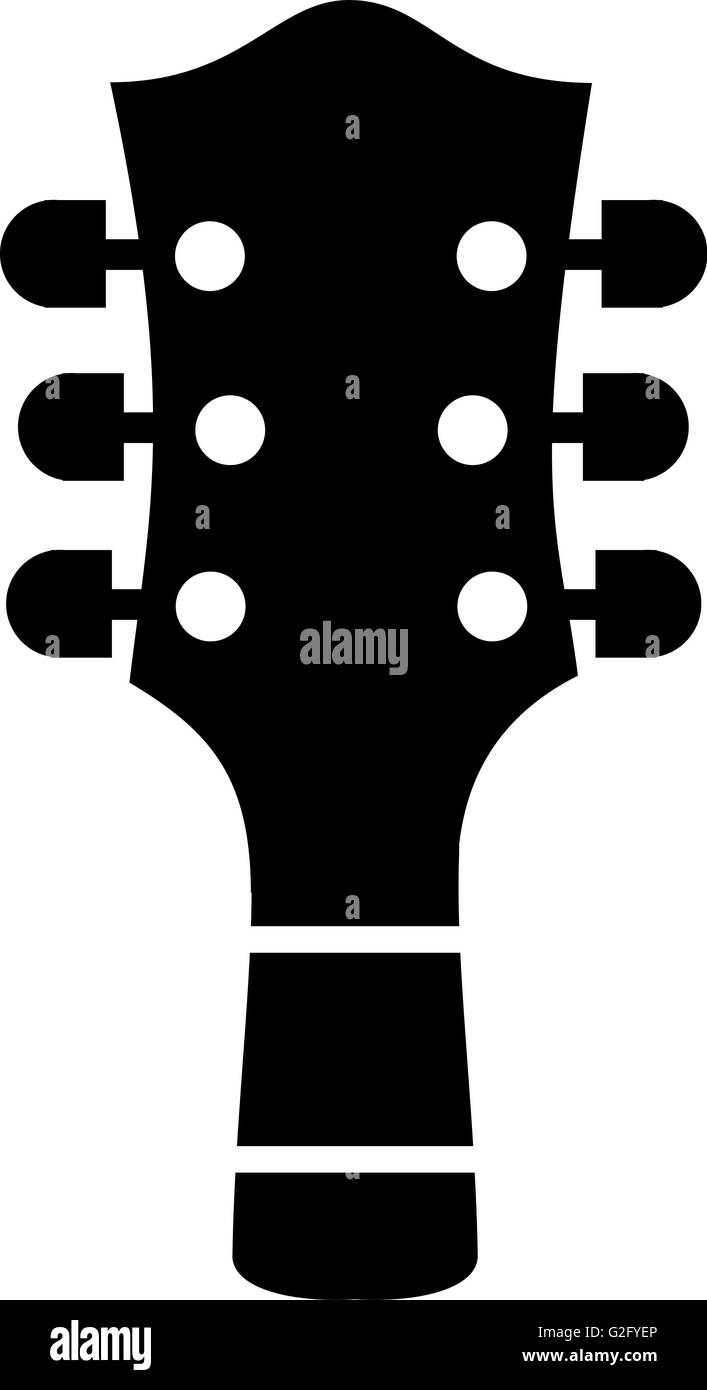 Electric guitar head logo hires stock photography and images Alamy