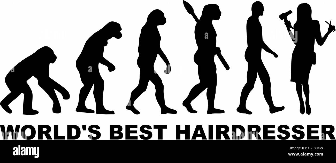 World's best Hairdresser Evolution Stock Photo Alamy