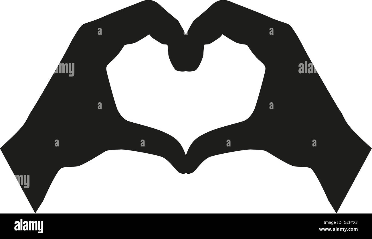 Handprint with heart hi-res stock photography and images - Alamy