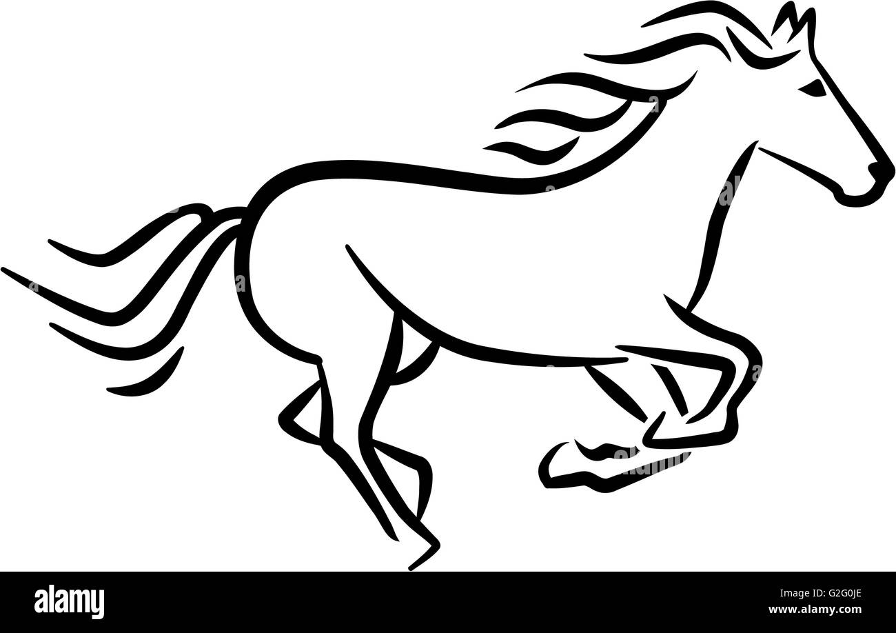 Horse ART commission original illustration sketch equine - Inspire Uplift-suu.vn