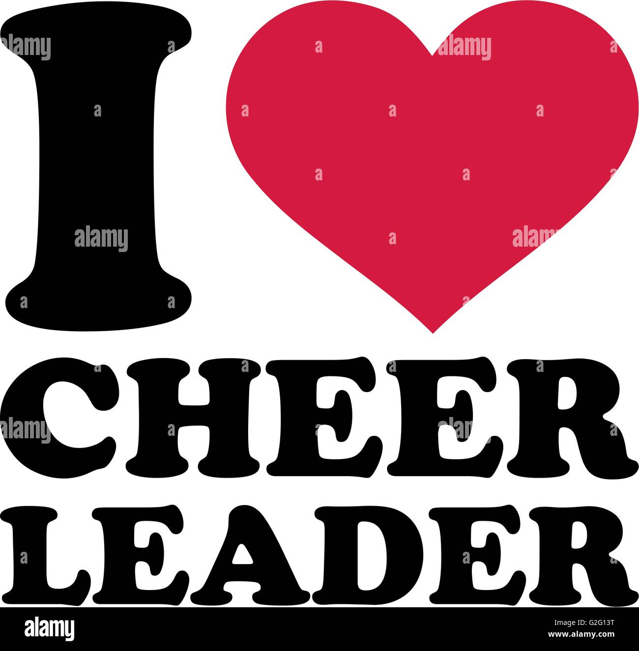 I love cheerleader Stock Photo - Alamy