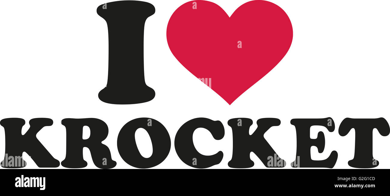 I love croquet german Stock Photo Alamy