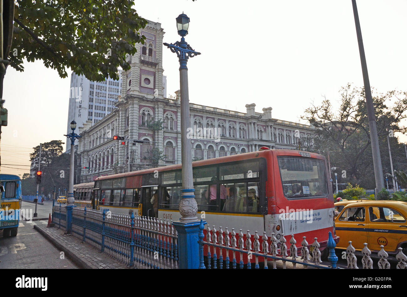 Public transport bus at BBD Bag or Dalhousie area, Kolkata, West Bengal