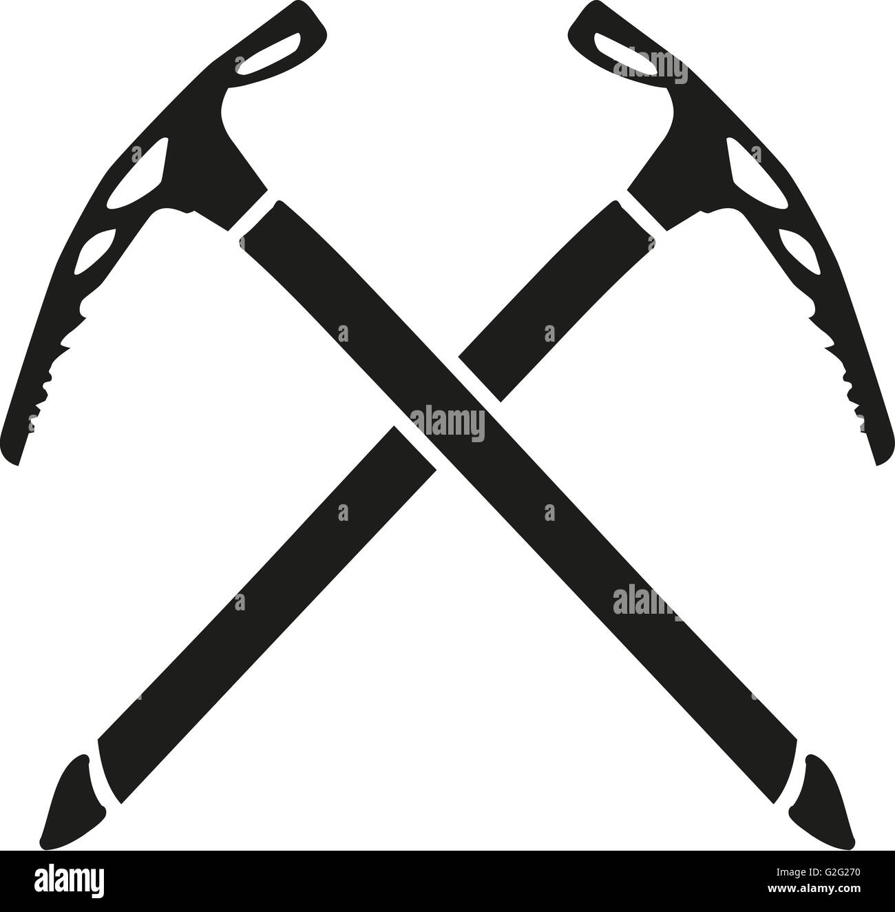 Crossed ice axe hires stock photography and images Alamy