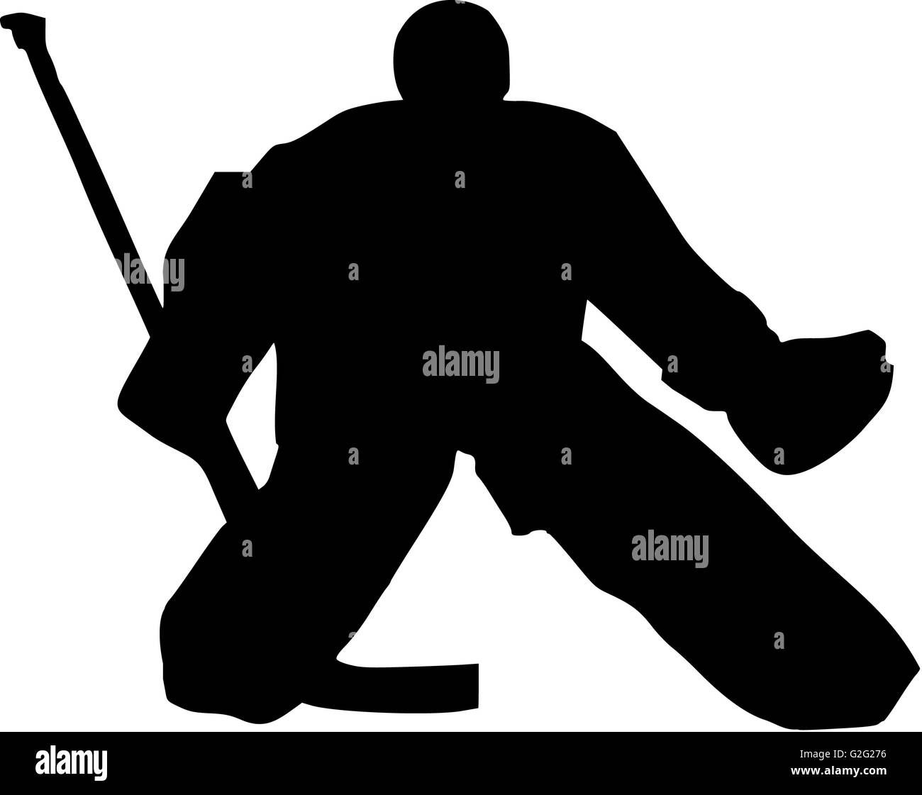 Hockey Goalie Stock Photo Alamy