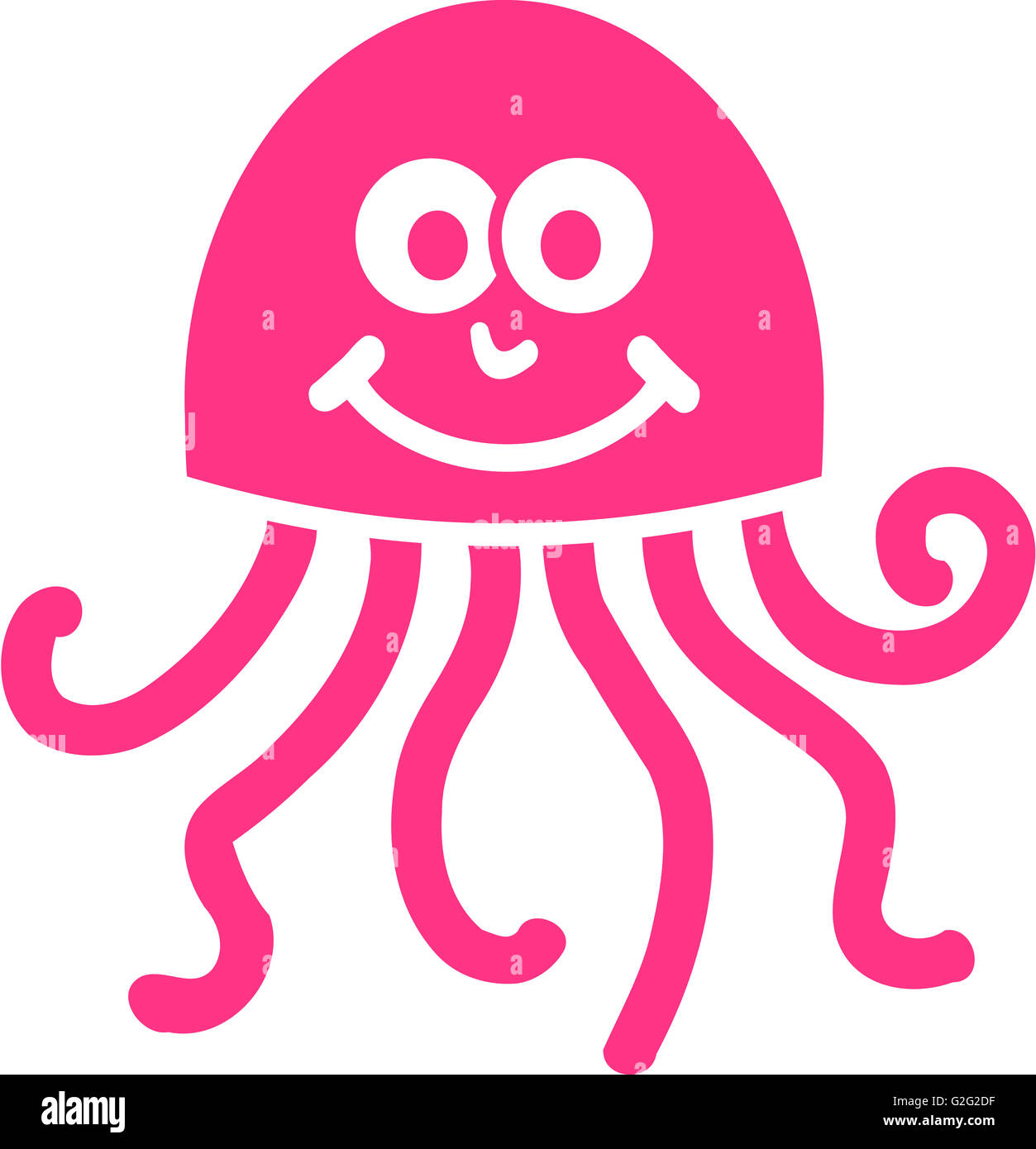 Cute pink Jellyfish Stock Photo Alamy