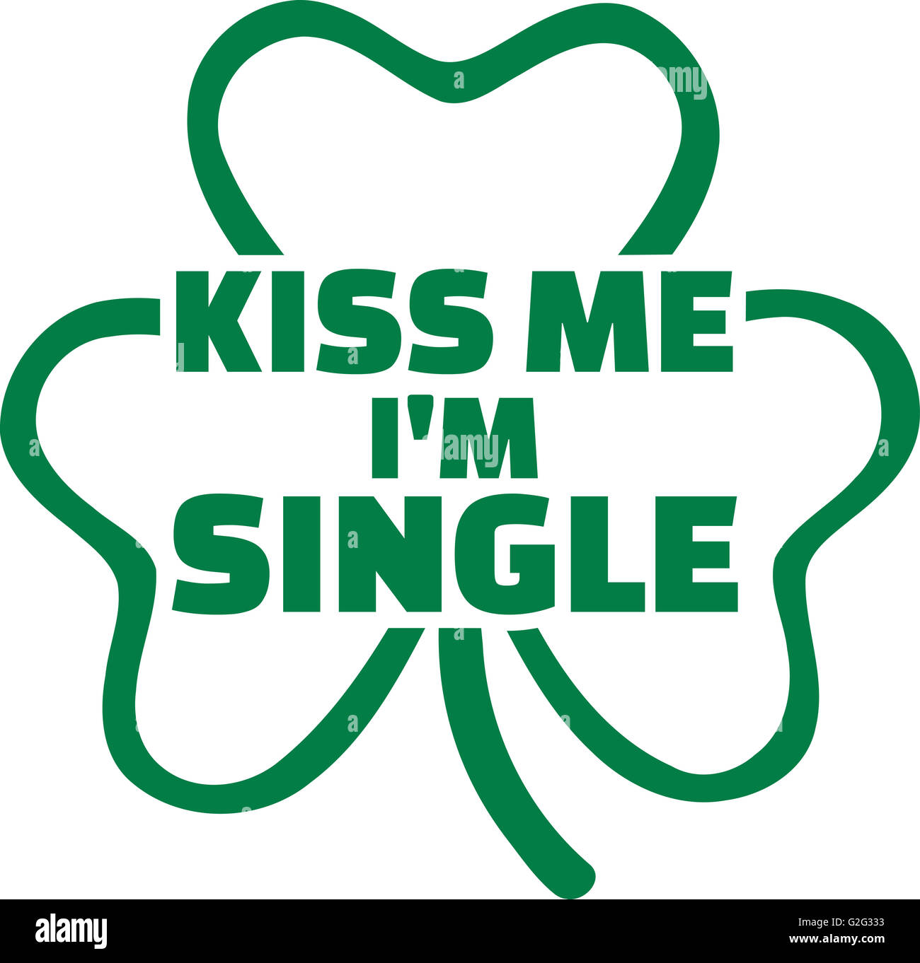 Funny party St. Patrick's Day text Stock Photo