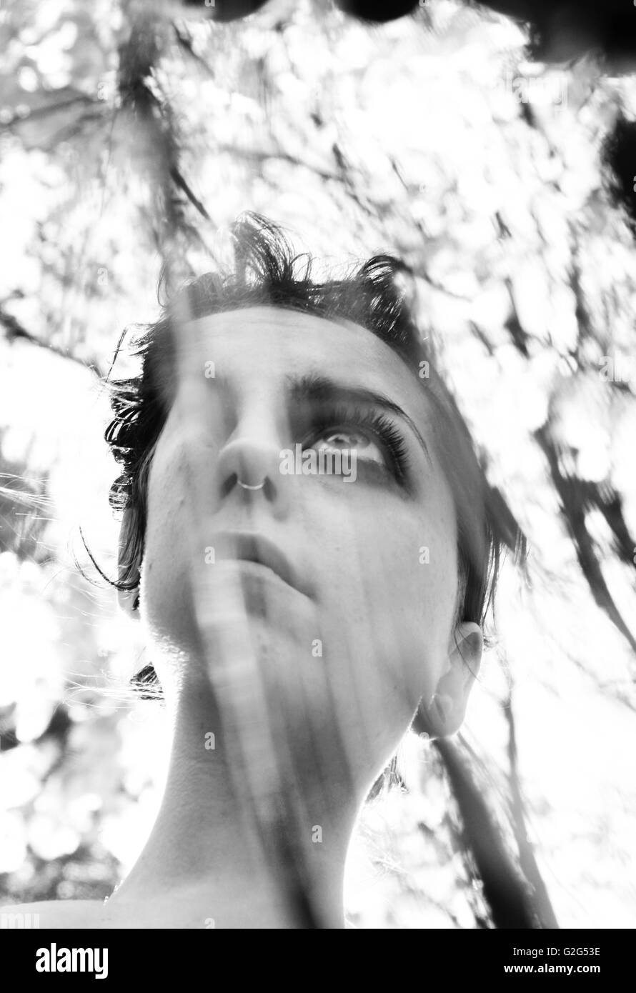 Distorted face reflection hires stock photography and images Alamy