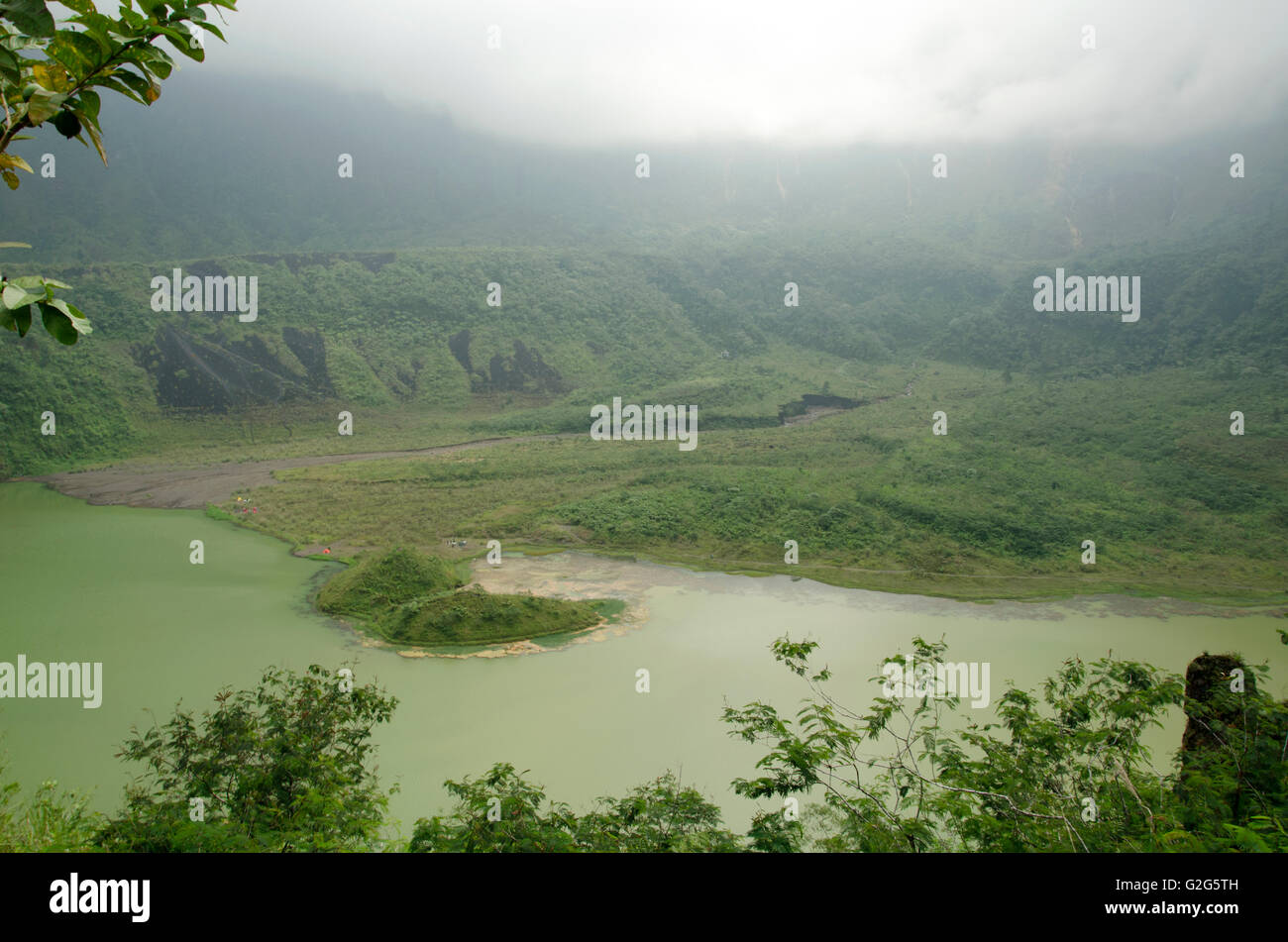 Mount Galunggung Stock Photo